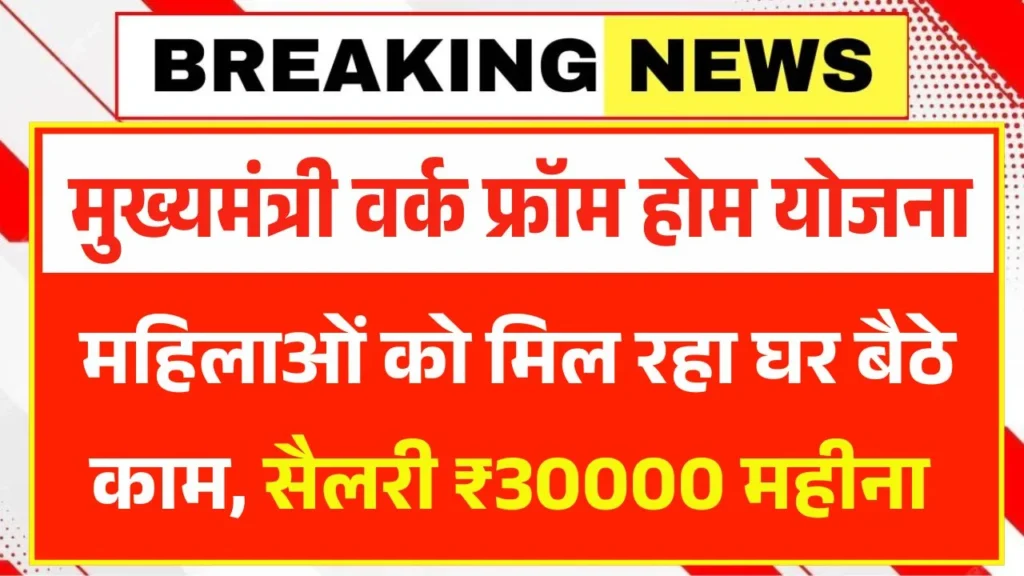 Mukhyamantri Work From Home Yojana 2026
